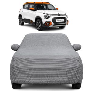 Autofact 100% Waterproof Car Body Cover Compatible with Citroen C3